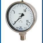 Vaccum Pressure Gauge 232.50.063 NPT 1/4" Bottom, Bar & Psi - WIKA