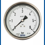 Vaccum Pressure Gauge 232.50.063 NPT 1/4" Back, Bar & Psi - WIKA