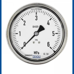 Pressure Gauge 212.53.063 NPT 1/4" Back, MPa & kPa - WIKA