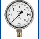High Pressure Gauge 232.50.063 NPT 1/4" Bottom, MPa & kPa - WIKA