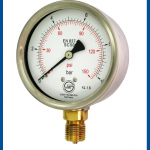 High Pressure Gauge SC500 NPT 1/2" Bottom, Kg/cm2 & Psi - SCHUH