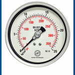 Vaccum Pressure Gauge SC500 NPT 1/2" Back, Kg/cm2 & Psi - SCHUH