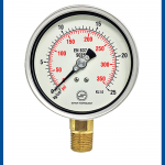 High Pressure Gauge SC250 NPT 1/4" Bottom, Kg/cm2 & Psi - SCHUH
